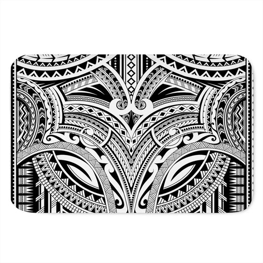 Tribal Maori Polynesian Tattoo Print Indoor Door Mat