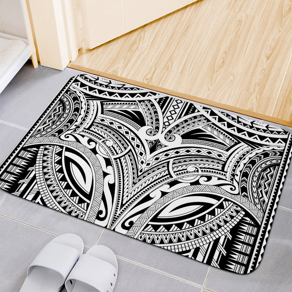 Tribal Maori Polynesian Tattoo Print Indoor Door Mat