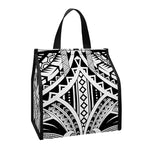 Tribal Maori Polynesian Tattoo Print Insulated Lunch Tote