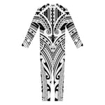 Tribal Maori Polynesian Tattoo Print Jumpsuit