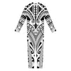 Tribal Maori Polynesian Tattoo Print Jumpsuit