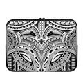 Tribal Maori Polynesian Tattoo Print Laptop Sleeve