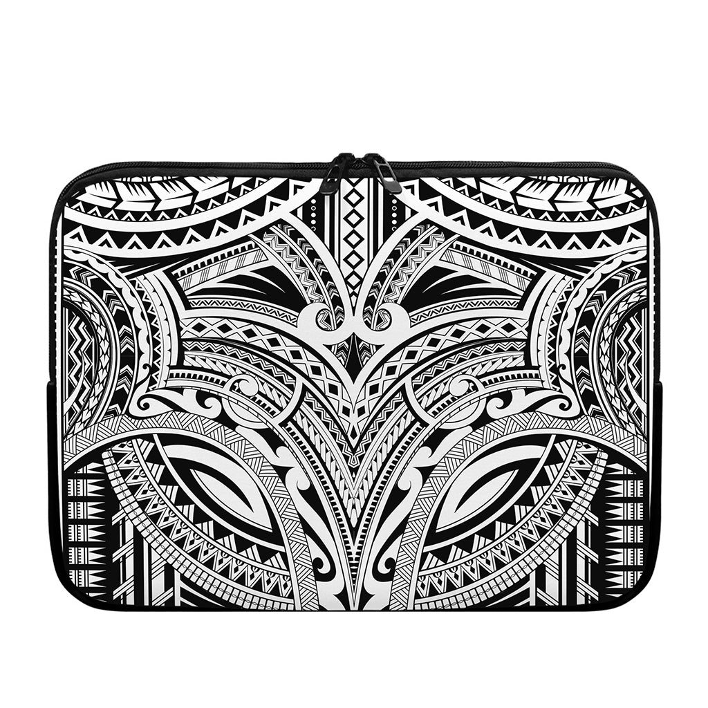 Tribal Maori Polynesian Tattoo Print Laptop Sleeve