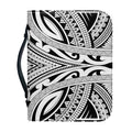 Tribal Maori Polynesian Tattoo Print Leather Bible Cover