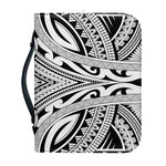 Tribal Maori Polynesian Tattoo Print Leather Bible Cover