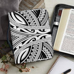 Tribal Maori Polynesian Tattoo Print Leather Bible Cover