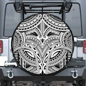 Tribal Maori Polynesian Tattoo Print Leather Spare Tire Cover