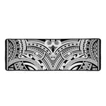 Tribal Maori Polynesian Tattoo Print Long Kitchen Mat