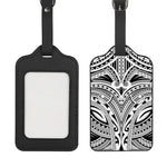 Tribal Maori Polynesian Tattoo Print Luggage Tag