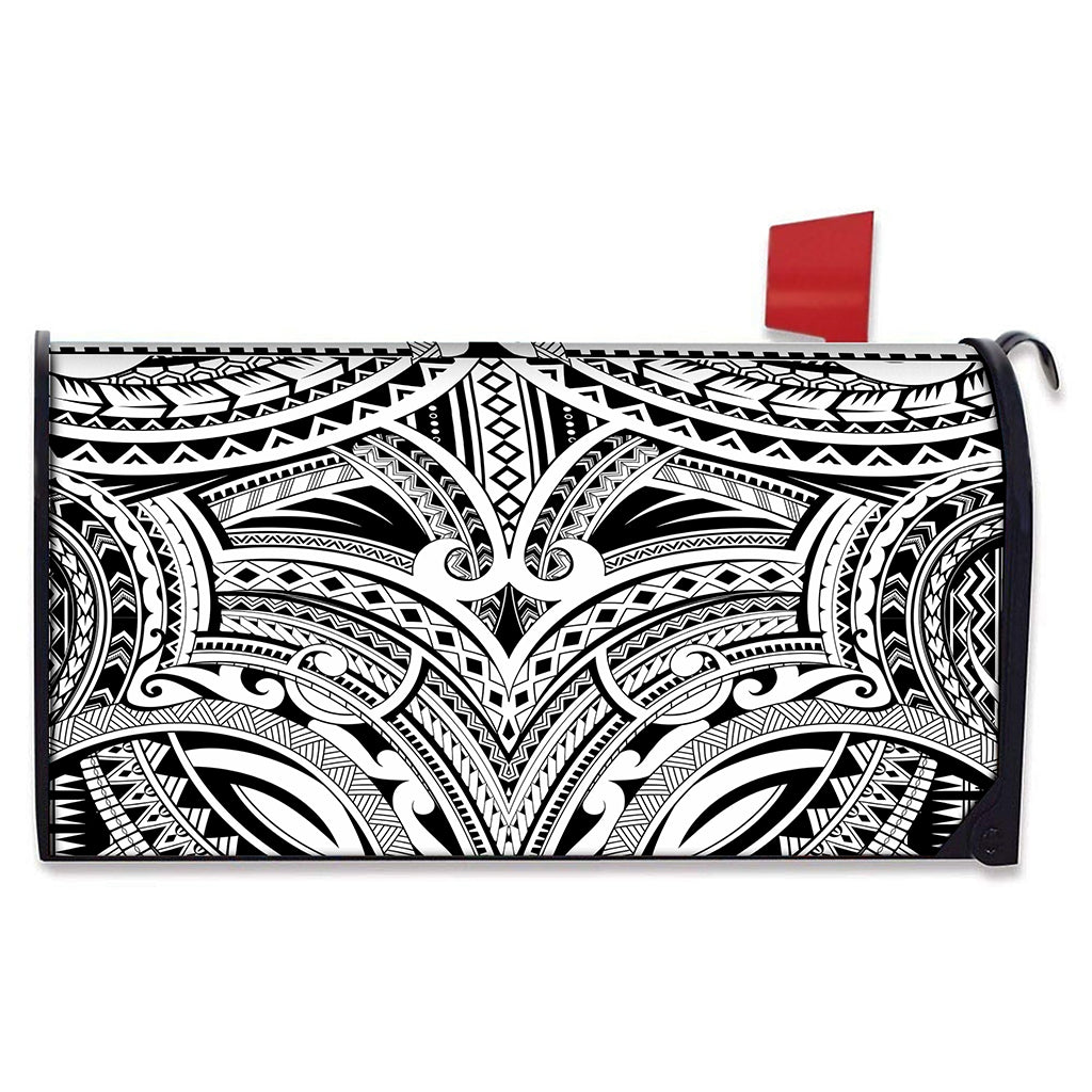 Tribal Maori Polynesian Tattoo Print Mailbox Cover