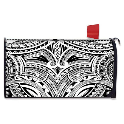 Tribal Maori Polynesian Tattoo Print Mailbox Cover