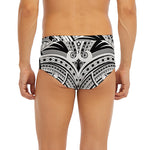 Tribal Maori Polynesian Tattoo Print Men's Briefs