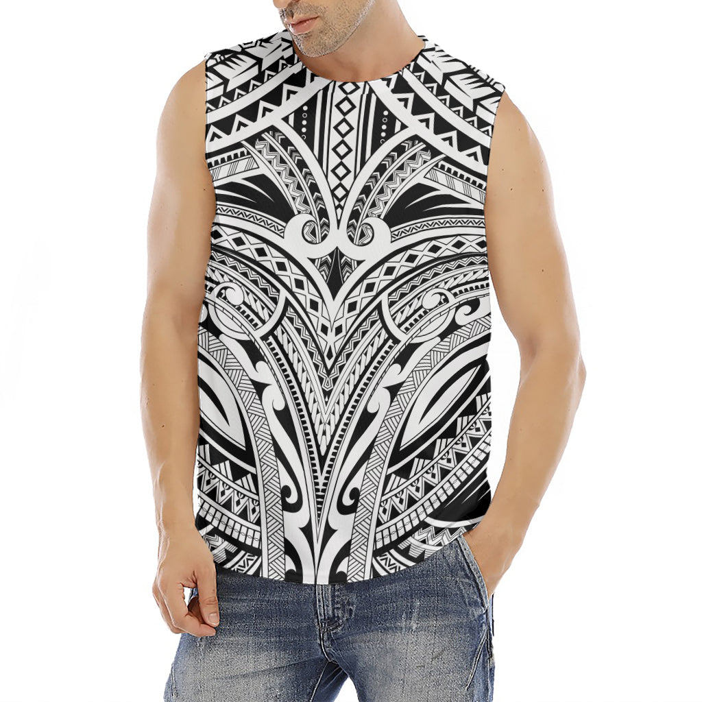 Tribal Maori Polynesian Tattoo Print Men's Fitness Tank Top