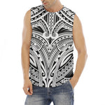 Tribal Maori Polynesian Tattoo Print Men's Fitness Tank Top