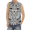 Tribal Maori Polynesian Tattoo Print Men's Fitness Tank Top