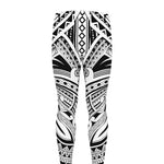 Tribal Maori Polynesian Tattoo Print Men's leggings