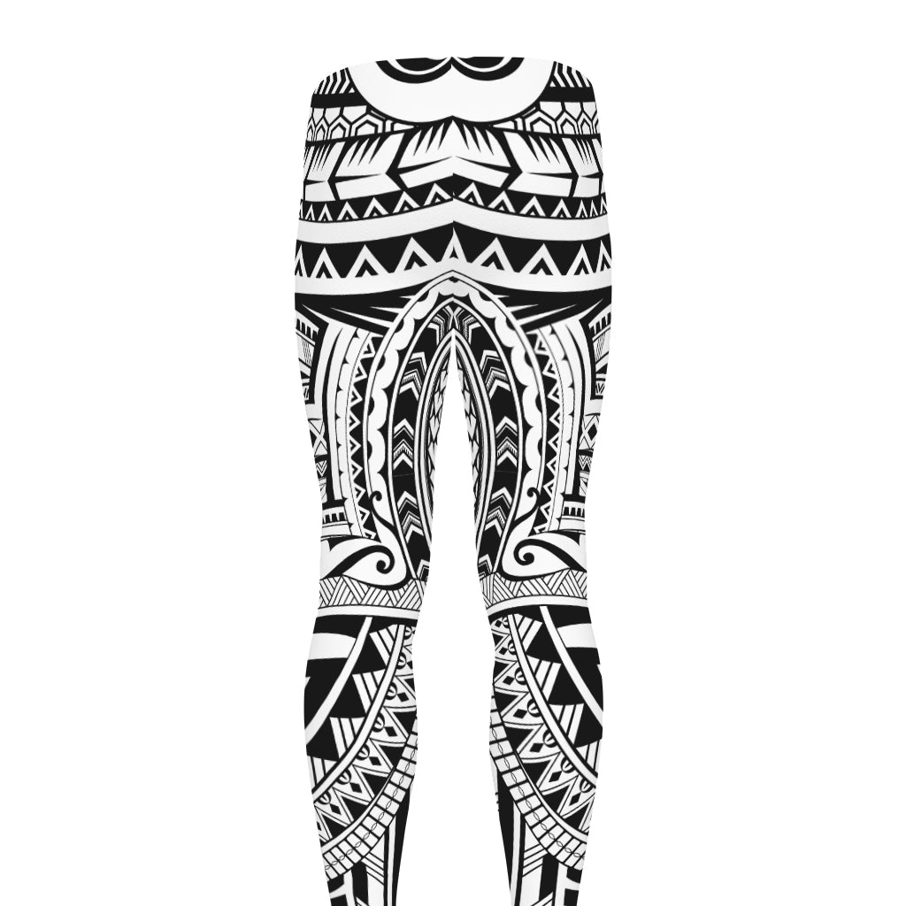 Tribal Maori Polynesian Tattoo Print Men's leggings