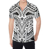 Tribal Maori Polynesian Tattoo Print Men's Shirt