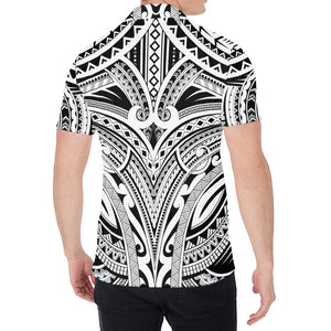 Tribal Maori Polynesian Tattoo Print Men's Shirt