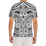 Tribal Maori Polynesian Tattoo Print Men's Short Sleeve Rash Guard