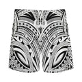 Tribal Maori Polynesian Tattoo Print Men's Athletic Shorts