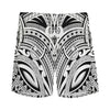 Tribal Maori Polynesian Tattoo Print Men's Sports Shorts