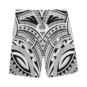 Tribal Maori Polynesian Tattoo Print Men's Sports Shorts