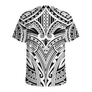 Tribal Maori Polynesian Tattoo Print Men's Sports T-Shirt