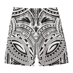 Tribal Maori Polynesian Tattoo Print Men's Swim Trunks