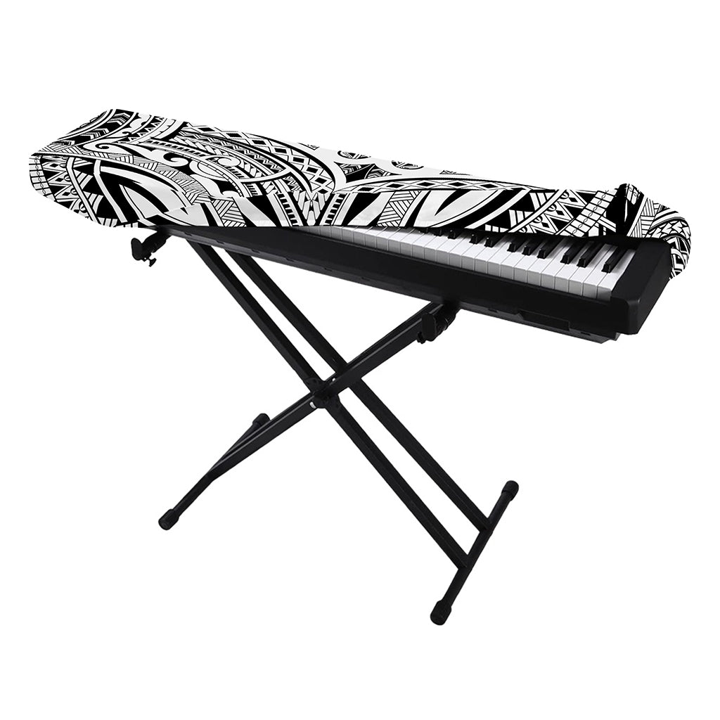 Tribal Maori Polynesian Tattoo Print Piano Keyboard Cover