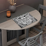 Tribal Maori Polynesian Tattoo Print Placemat
