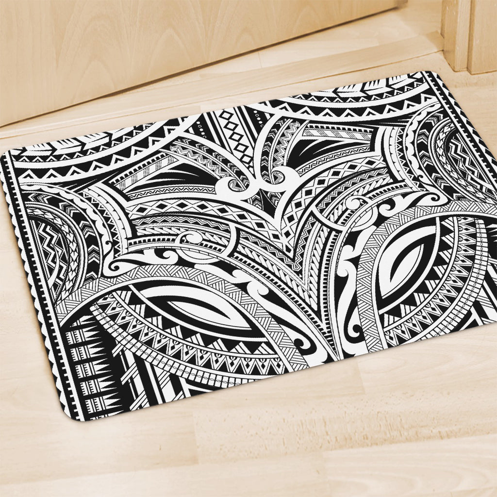 Tribal Maori Polynesian Tattoo Print Polyester Doormat