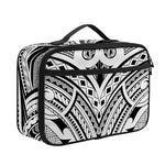 Tribal Maori Polynesian Tattoo Print Portable Lunch Bag