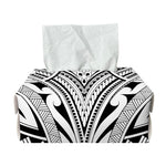 Tribal Maori Polynesian Tattoo Print Rectangle Tissue Box Cover