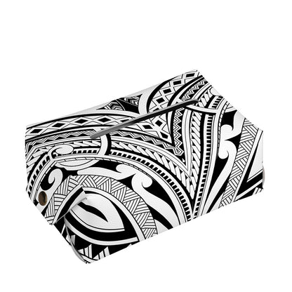 Tribal Maori Polynesian Tattoo Print Rectangle Tissue Box Cover