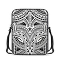 Tribal Maori Polynesian Tattoo Print Rectangular Crossbody Bag