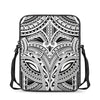 Tribal Maori Polynesian Tattoo Print Rectangular Crossbody Bag