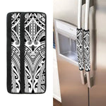 Tribal Maori Polynesian Tattoo Print Refrigerator Handle Covers