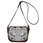 Tribal Maori Polynesian Tattoo Print Saddle Bag