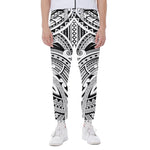 Tribal Maori Polynesian Tattoo Print Scuba Joggers
