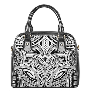 Tribal Maori Polynesian Tattoo Print Shoulder Handbag