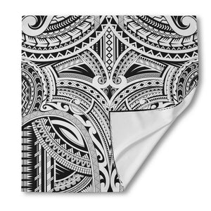 Tribal Maori Polynesian Tattoo Print Silk Bandana