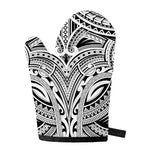 Tribal Maori Polynesian Tattoo Print Single Oven Mitt