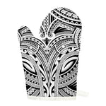 Tribal Maori Polynesian Tattoo Print Single Oven Mitt