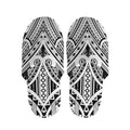 Tribal Maori Polynesian Tattoo Print Slippers
