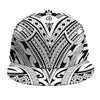 Tribal Maori Polynesian Tattoo Print Snapback Cap