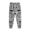 Tribal Maori Polynesian Tattoo Print Sweatpants