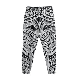 Tribal Maori Polynesian Tattoo Print Sweatpants