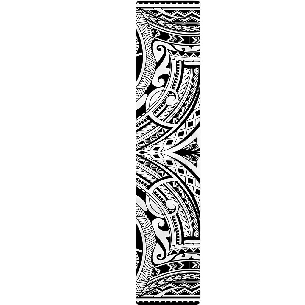 Tribal Maori Polynesian Tattoo Print Table Runner