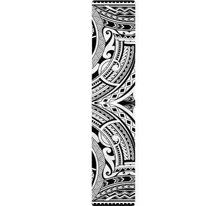 Tribal Maori Polynesian Tattoo Print Table Runner